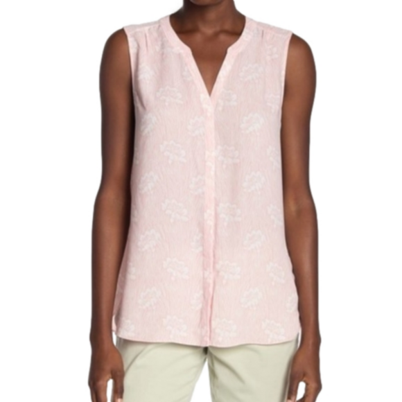 NYDJ Tops - Magenta NYDJ Sleeveless Pintuk Blouse